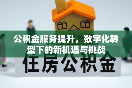 榕城公积金服务提升，数字化转型下的新机遇与挑战