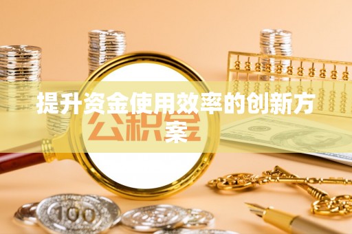 榕城提升资金使用效率的创新方案