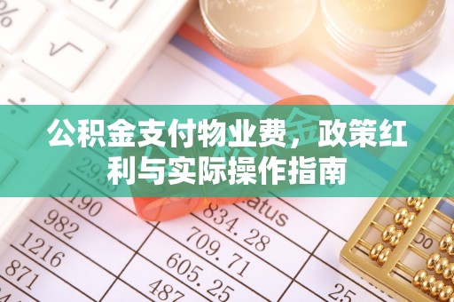 榕城公积金支付物业费，政策红利与实际操作指南