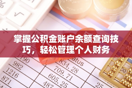 榕城掌握公积金账户余额查询技巧，轻松管理个人财务