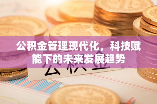 榕城公积金管理现代化，科技赋能下的未来发展趋势
